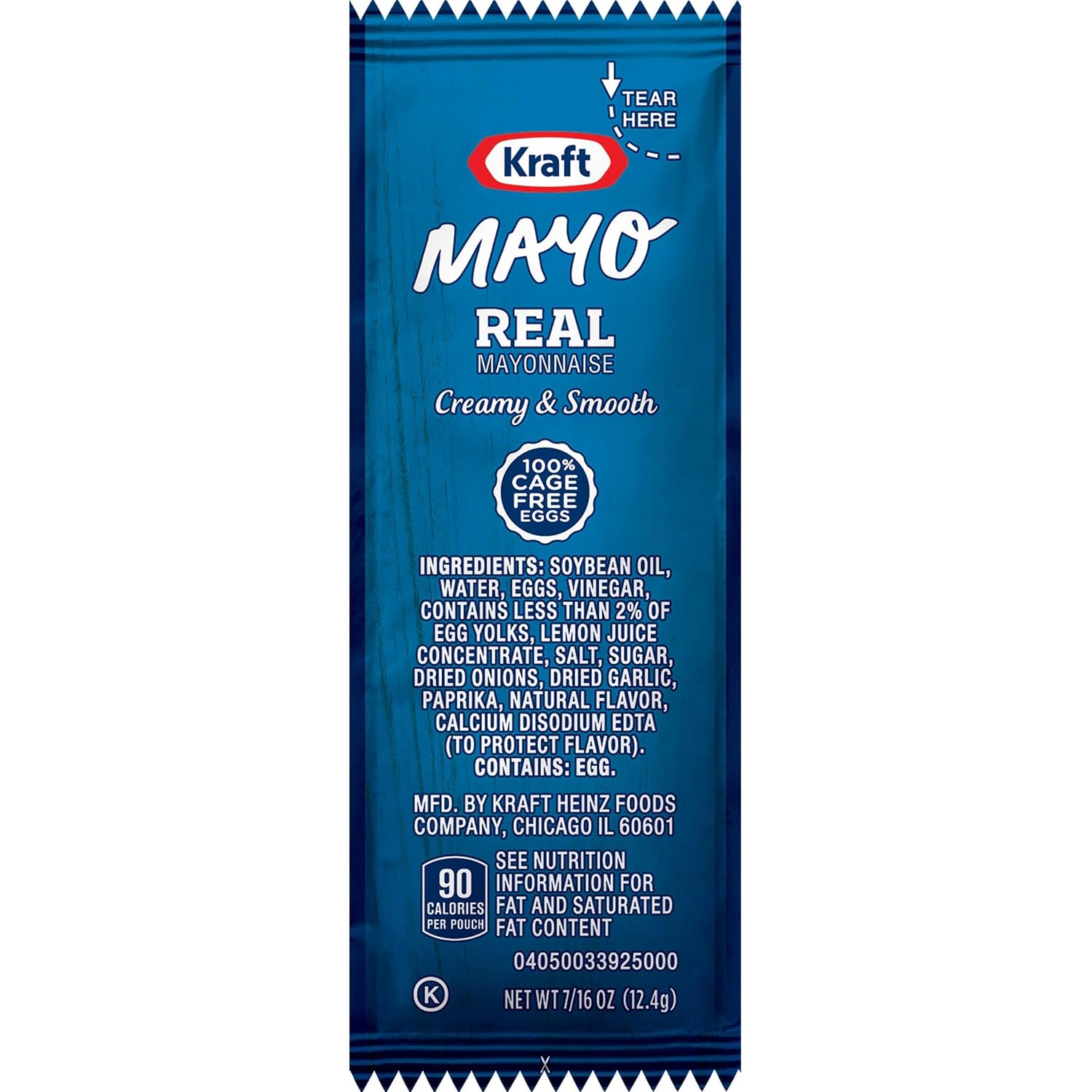 KRAFT Single Serve Mayonnaise, 0.44 oz. Packets (Pack of 200) image 3