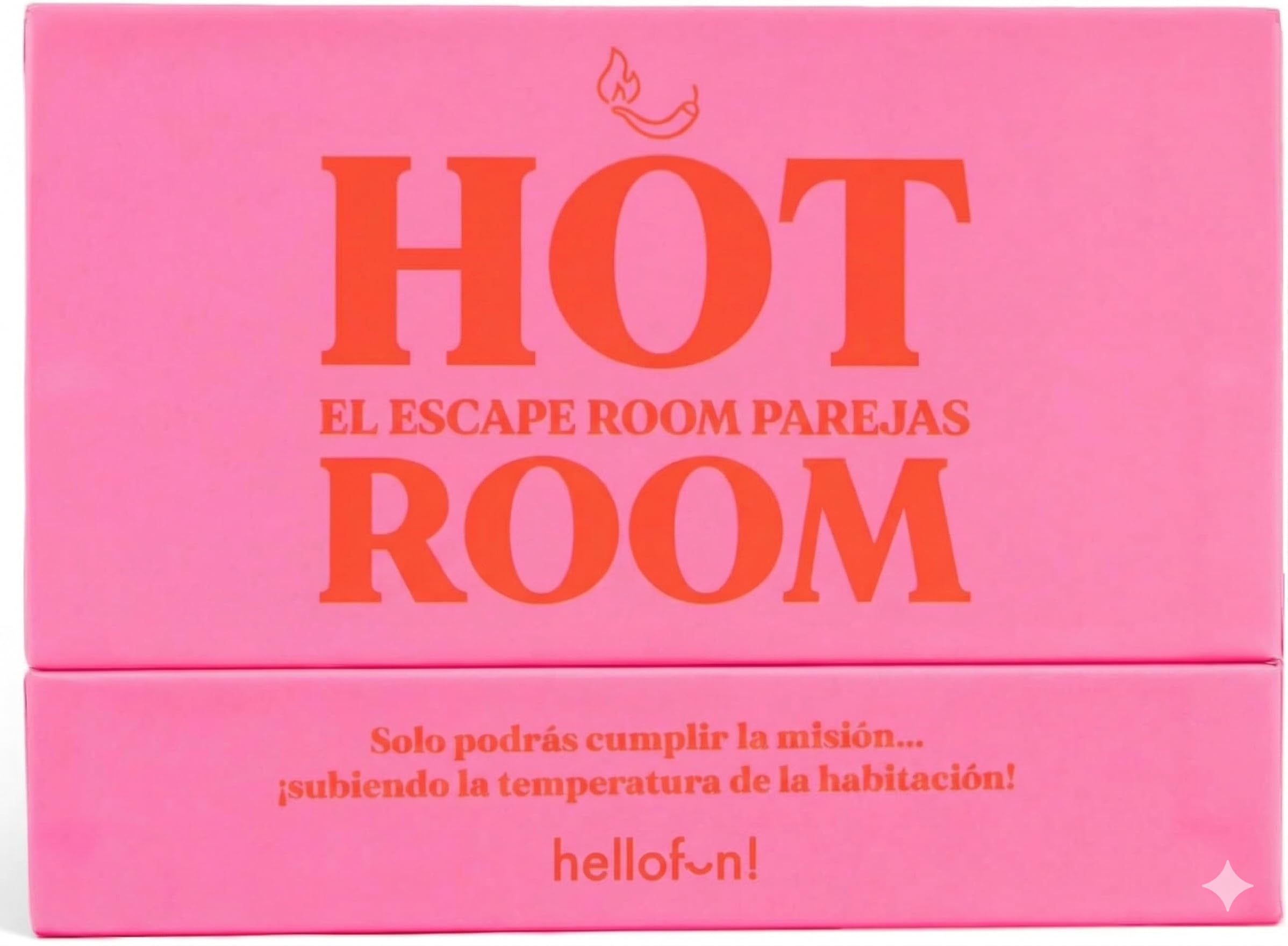 Regalador Juegos de Mesa para Adultos Hot Room | Juego de Cartas para Parejas con Final Feliz | Escape Room Picante | Regalos Pareja | Una Idea de Hellofun! | 2 Jugadores | Duración: 30 min | +​18