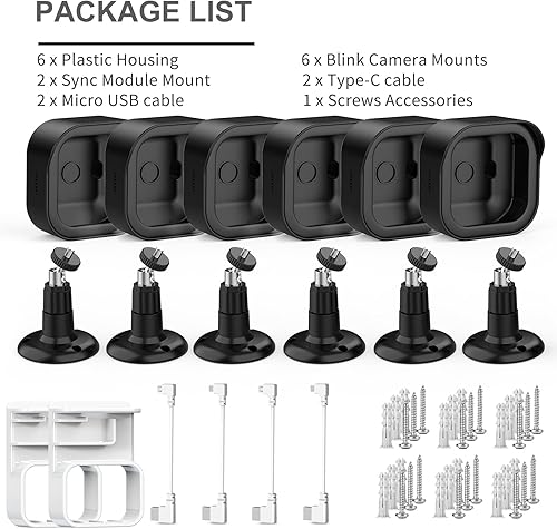 Miniatura 11 de Soporte de cámara para Blink Outdoor 4 (4.ª generación) y Blink Outdoor (3ª generación), paquete de 5 carcasa protectora resistente a la intemperie