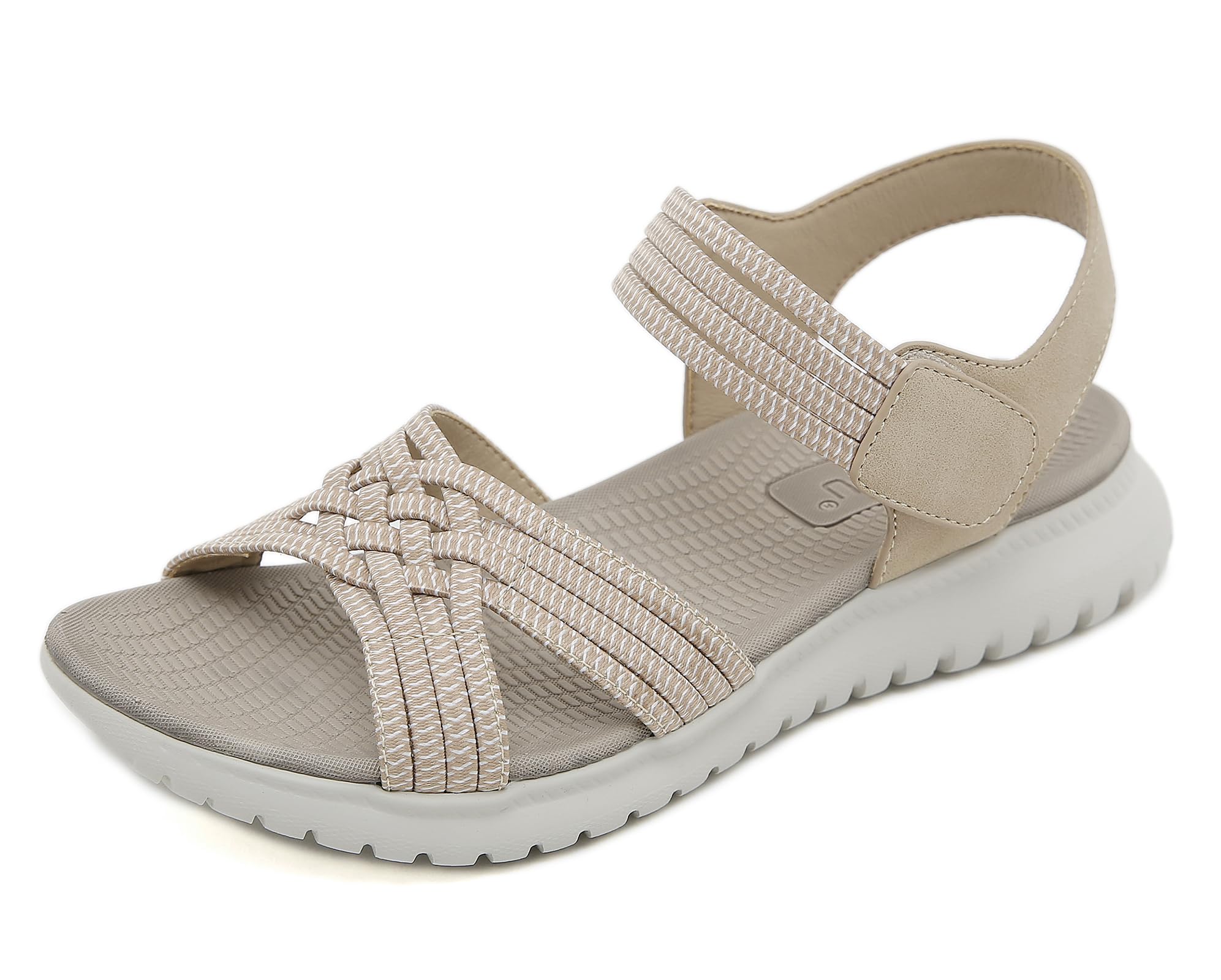 Meik Mangni Damen Sandalen Sommer Wandersandalen Freizeit Plateau rutschfeste Sandaletten Sportsandalen Wanderschuhe für Sport Strand 35-42 EU