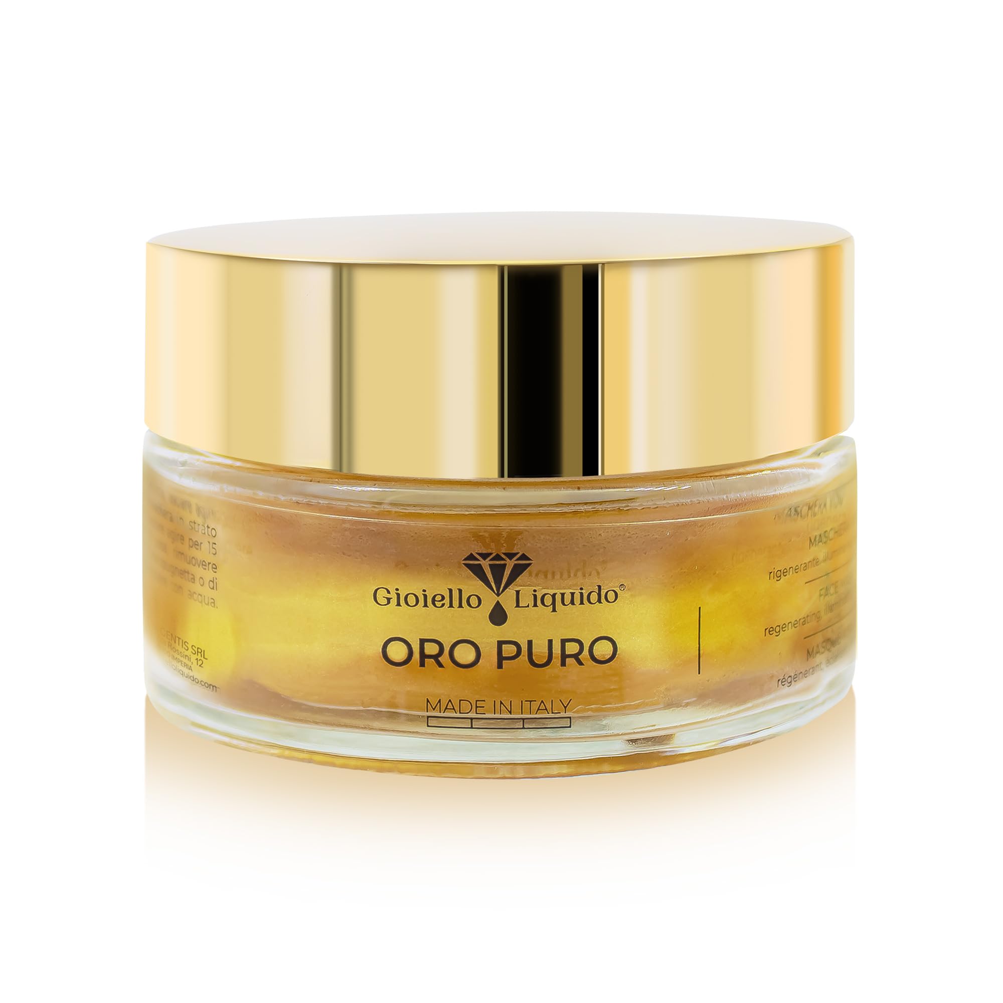 Tissu Mask Revitalizante, Mascarilla facial de Tejido con Oro Coloidal y Ácido Hialurónico para Pieles Deshidratadas, Reduce Arrugas y Potencia la Luminosidad (100 ML)