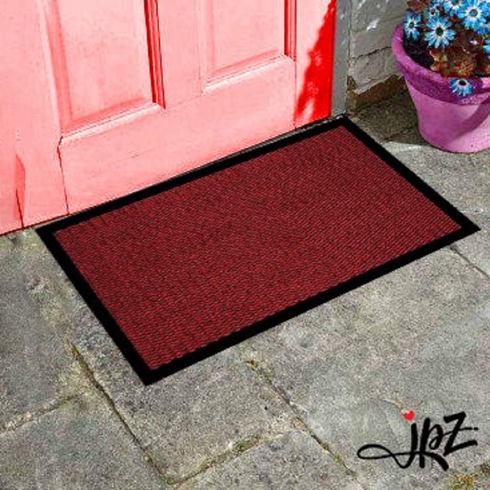 JKZ RUG AND DOORMATS Door Mat Heavy Duty Non Slip Outdoor Indoor Door Mat Rubber Door Floor Mats Kitchen Mats Dirt Trapper Barrier Mats Washable Entrance Mats - Image 4