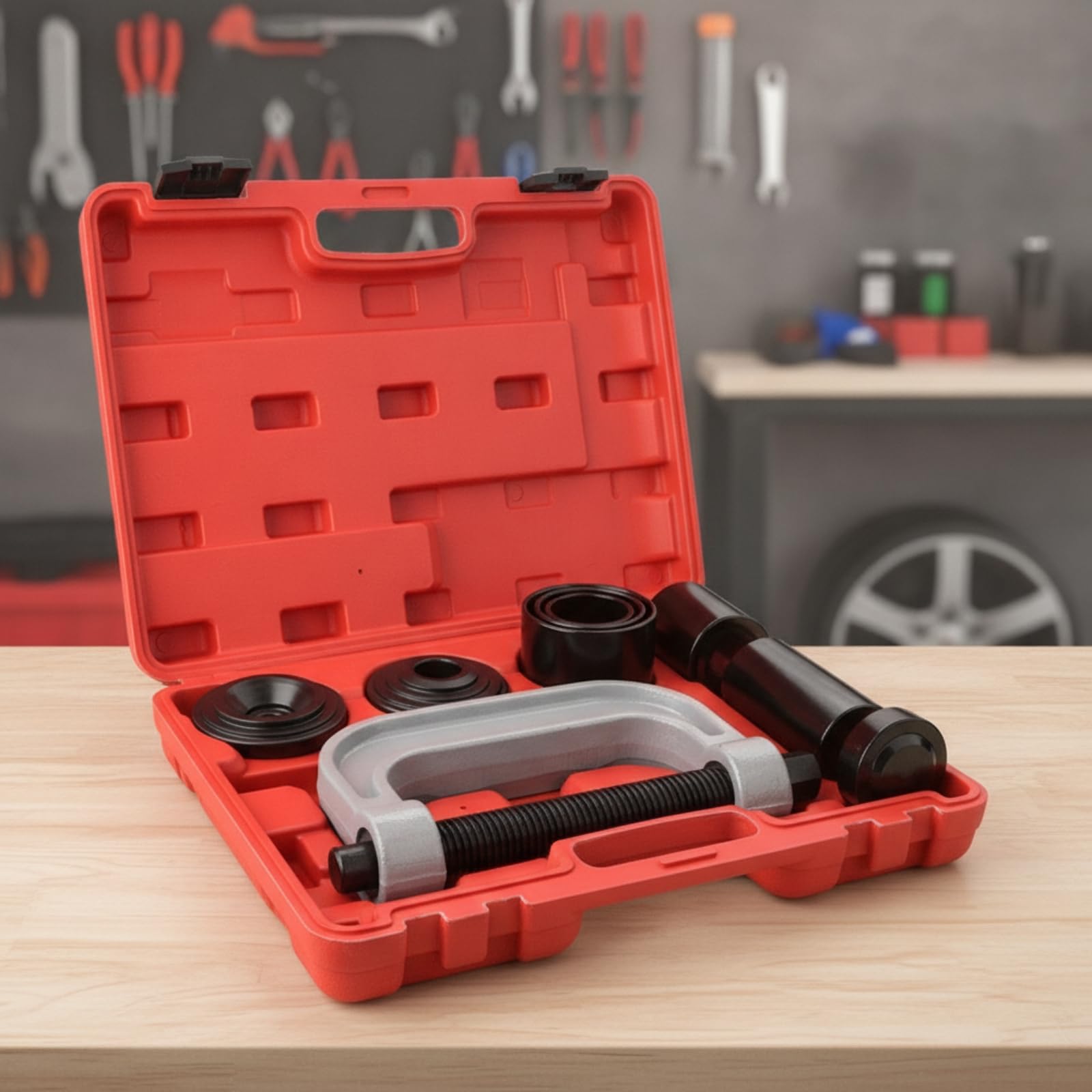 Qianly 10 Pezzi Estrre attatori Professionale Pressa Versatile Attrezzo per Meccanici, Officina, Garage