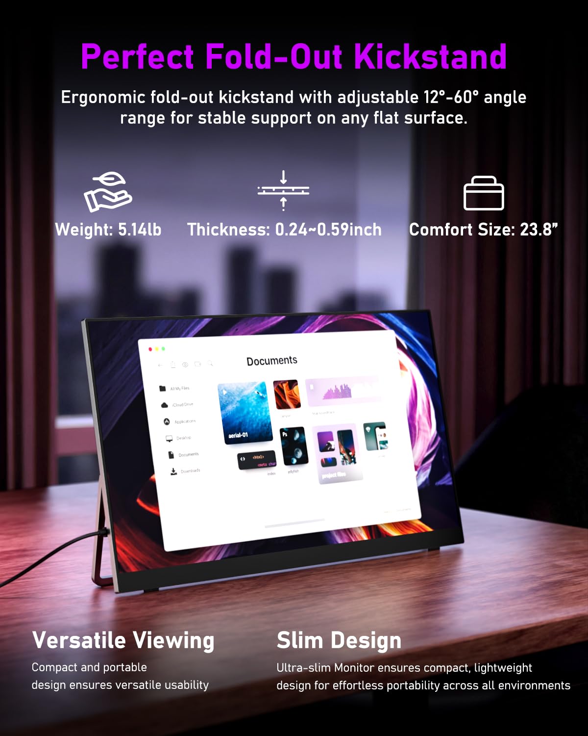 Amazon.co.jp: Yodoit ポータブルモニター ノートパソコン用 23.8