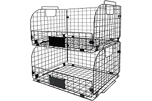 Extra Large Fancy Storage Bins Wire Baskets Stackable Metal Basket For Organizing...