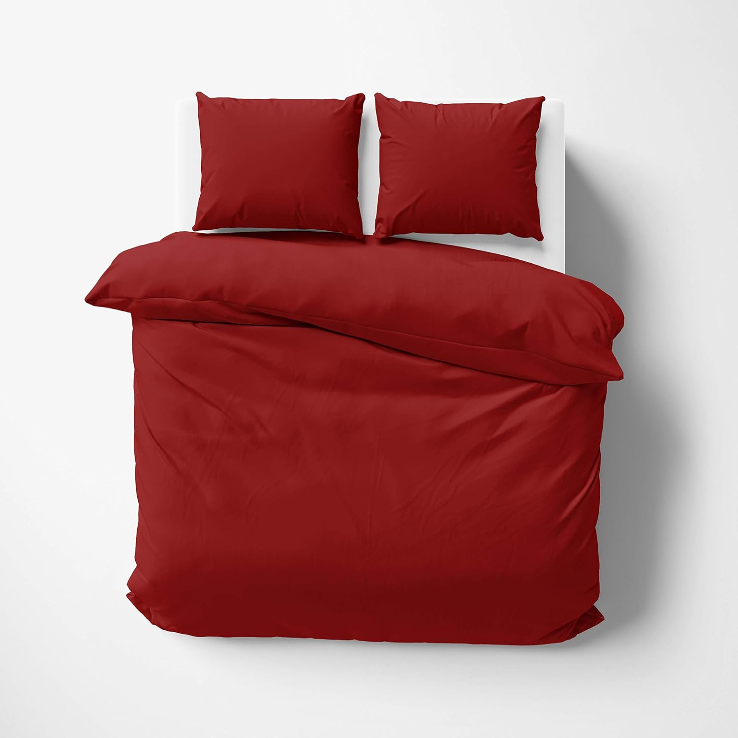 Kotton Culture Premium Duvet Cover 100% Egyptian Cotton 600 Thread Count with Zipper & Corner Ties Luxurious Bedding (Oversized King, Blood Red) : Home & Kitchen