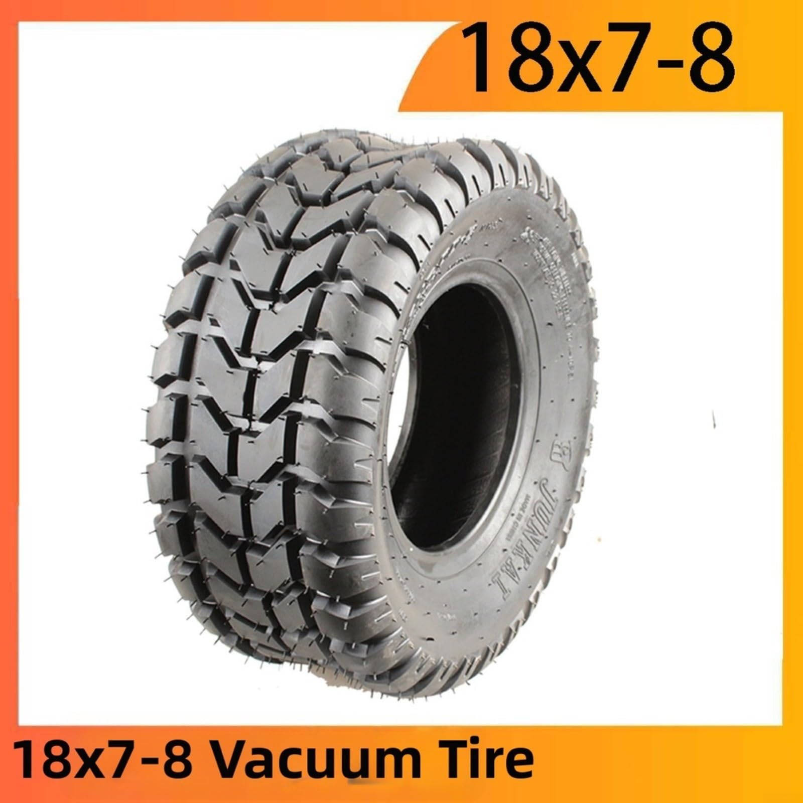 RichVibe 4PR Off-Road Tubeless para neumático 18x7-8 Go Kart Beach Buy UTV, para rueda de vacío con resistencia a pinchazos y tracción mejoradas