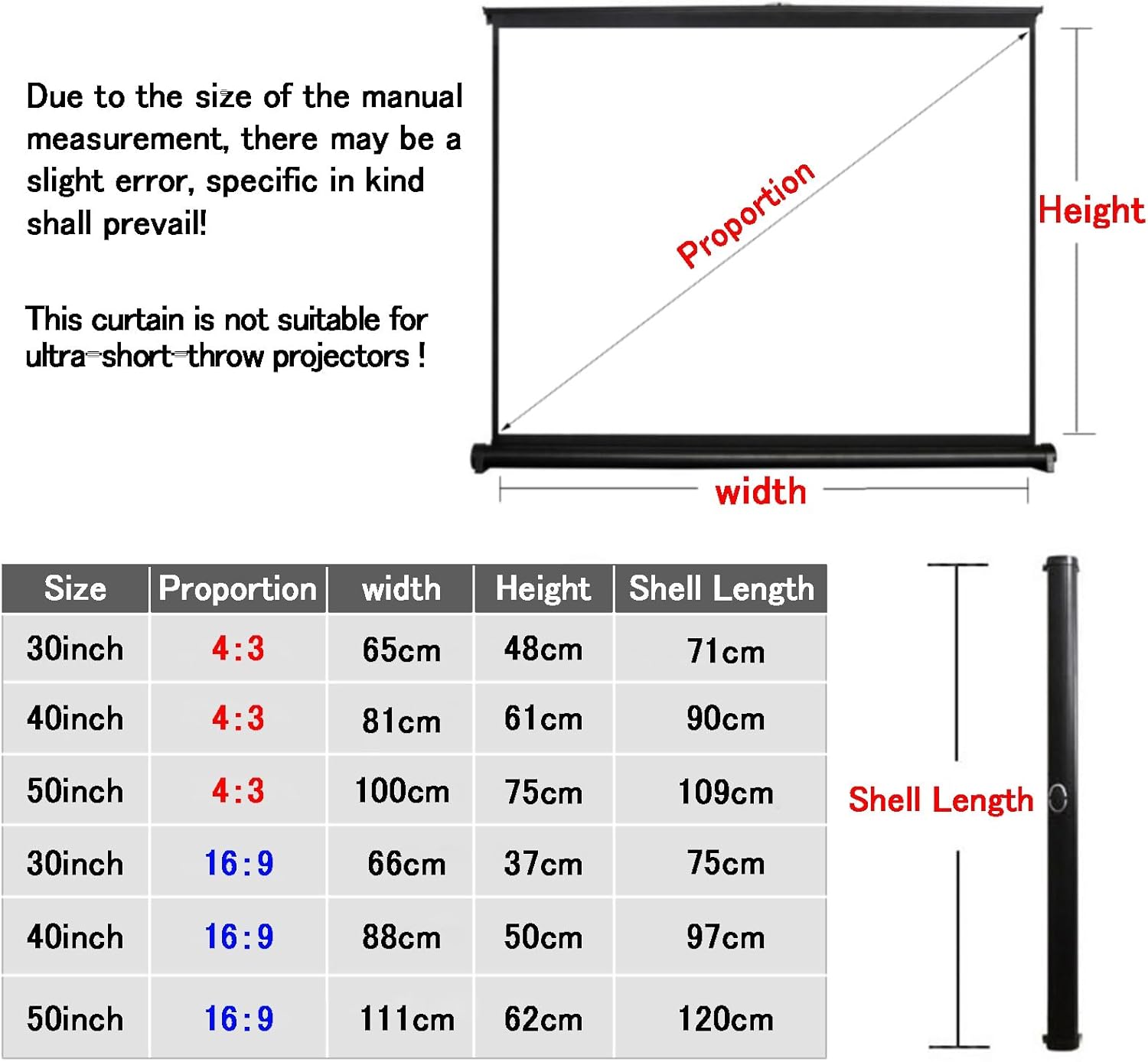 ポータブル プロジェクタースクリーン 卓上 スクリーン 取り付け簡単 30/40/50インチ 屋内屋外兼用 映画スクリーン、広い視野