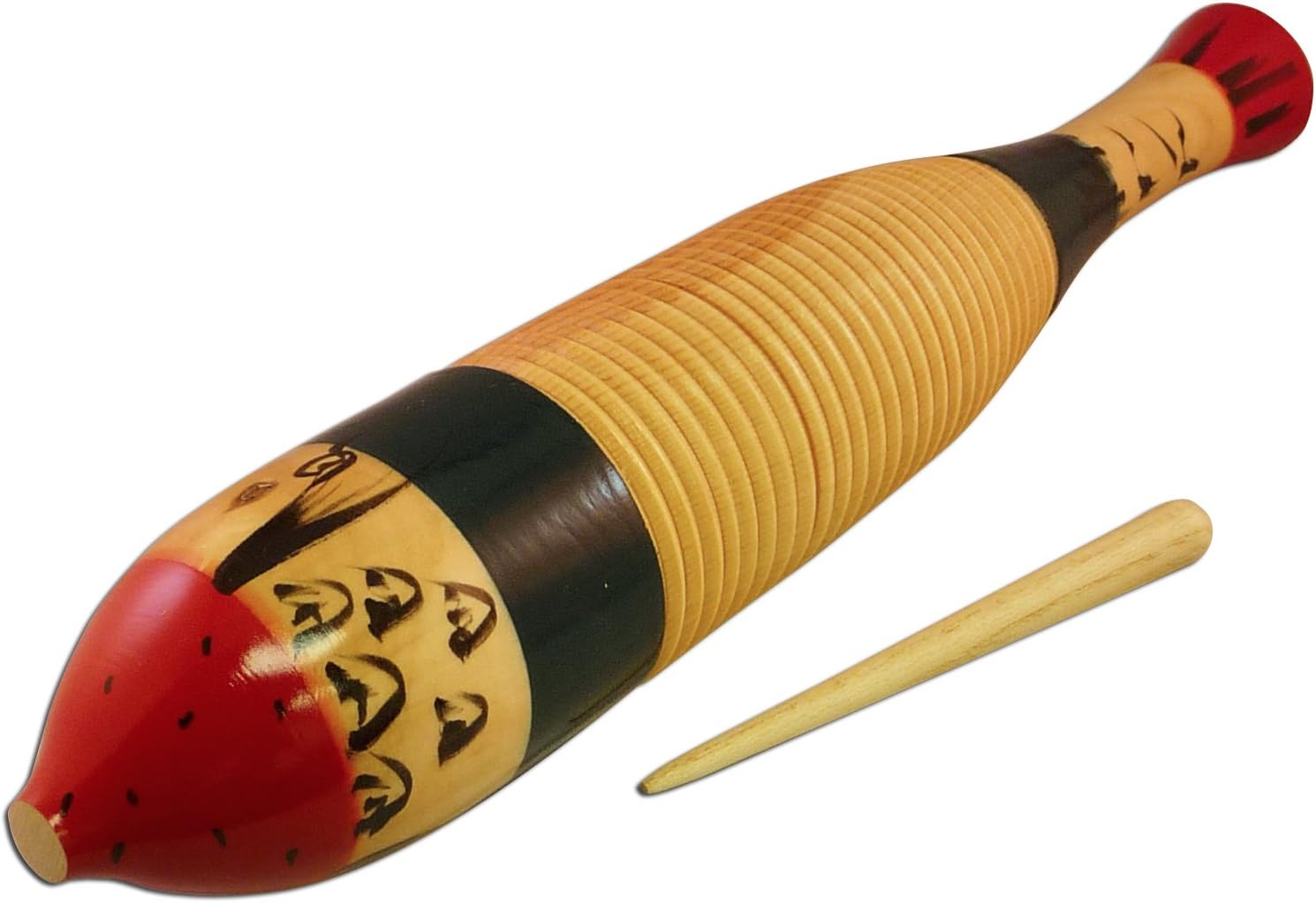 Suzuki Musical Instrument Corporation WG-200 Wood Guiro with Scraper