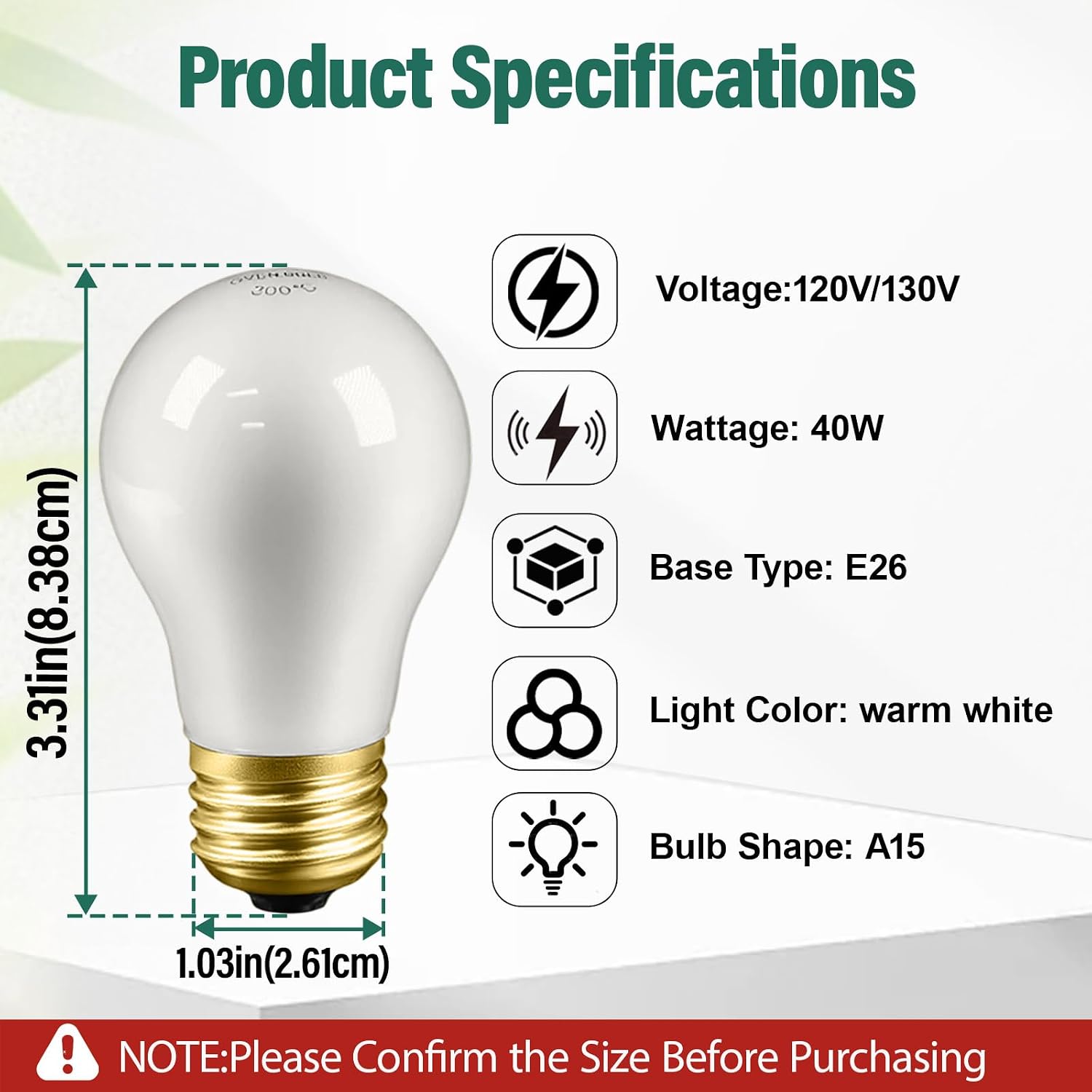 10-Pack 40W Food Warming Heat Lamp Bulbs, Shatterproof Safety Coated, Heat Lamp Bulbs for Food Buffet & Commercial Kitchen, Compatible with Hatco 02.30.265, 02.30.265.00, 02.30.265.12, 120V/130V