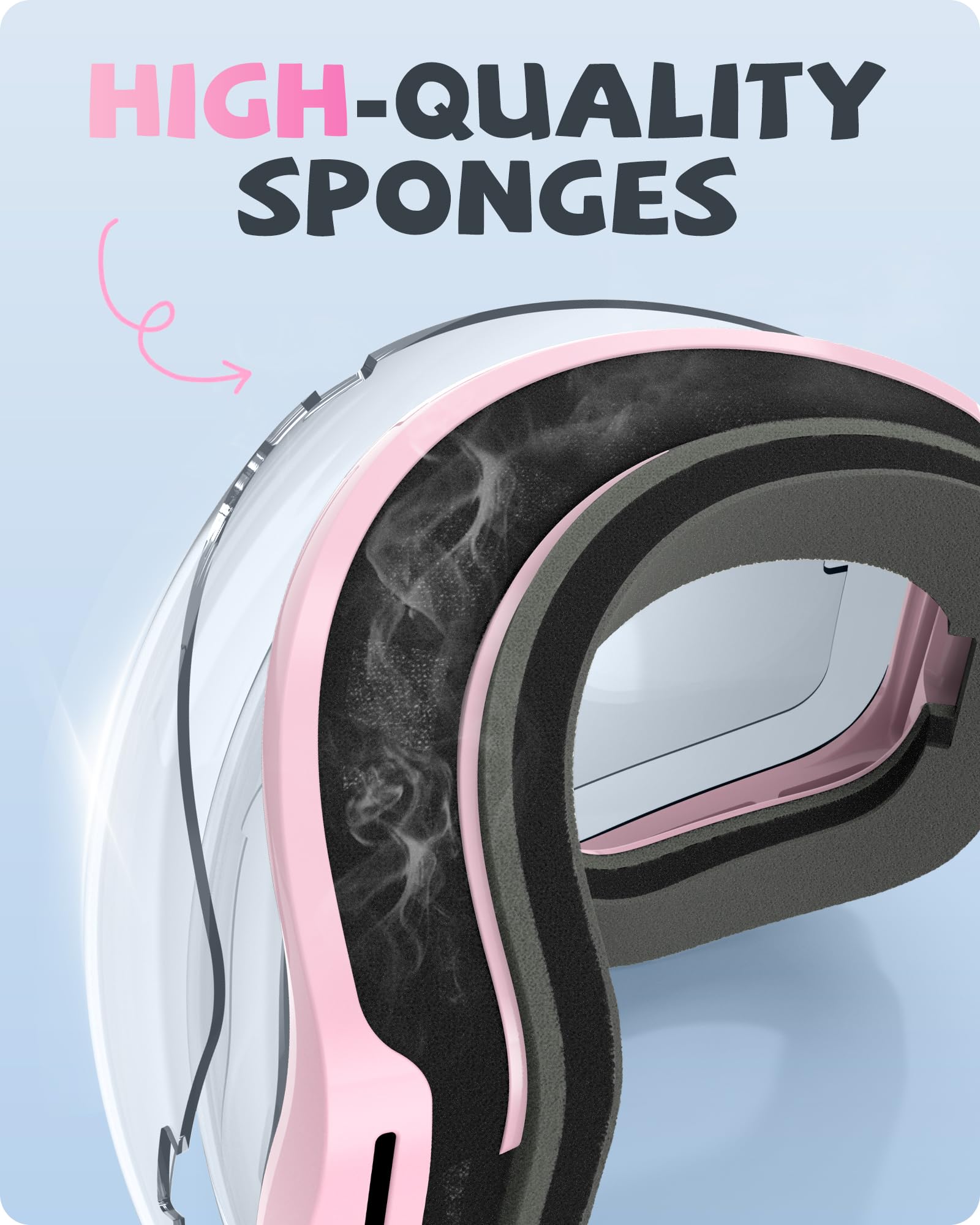 Maschera da Sci Bambino 3~14 Anni Occhiali da Sci Maschera Sci Bambino Occhiali Sci 100% Anti UV Anti Nebbia anti-vento antipolvere, OTG per Ragazzo Ragazza Sci Snowboard Sport Invernali