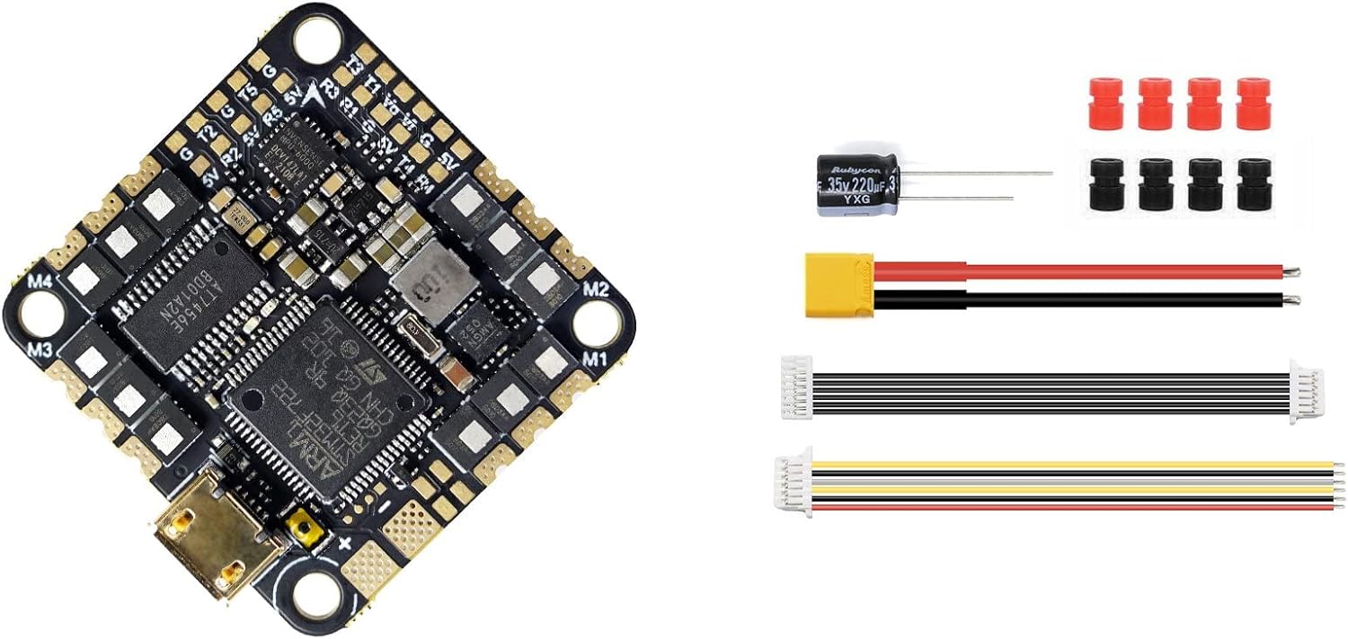 GEPRC GEP-F722-45A AIO flight controller with included accessories