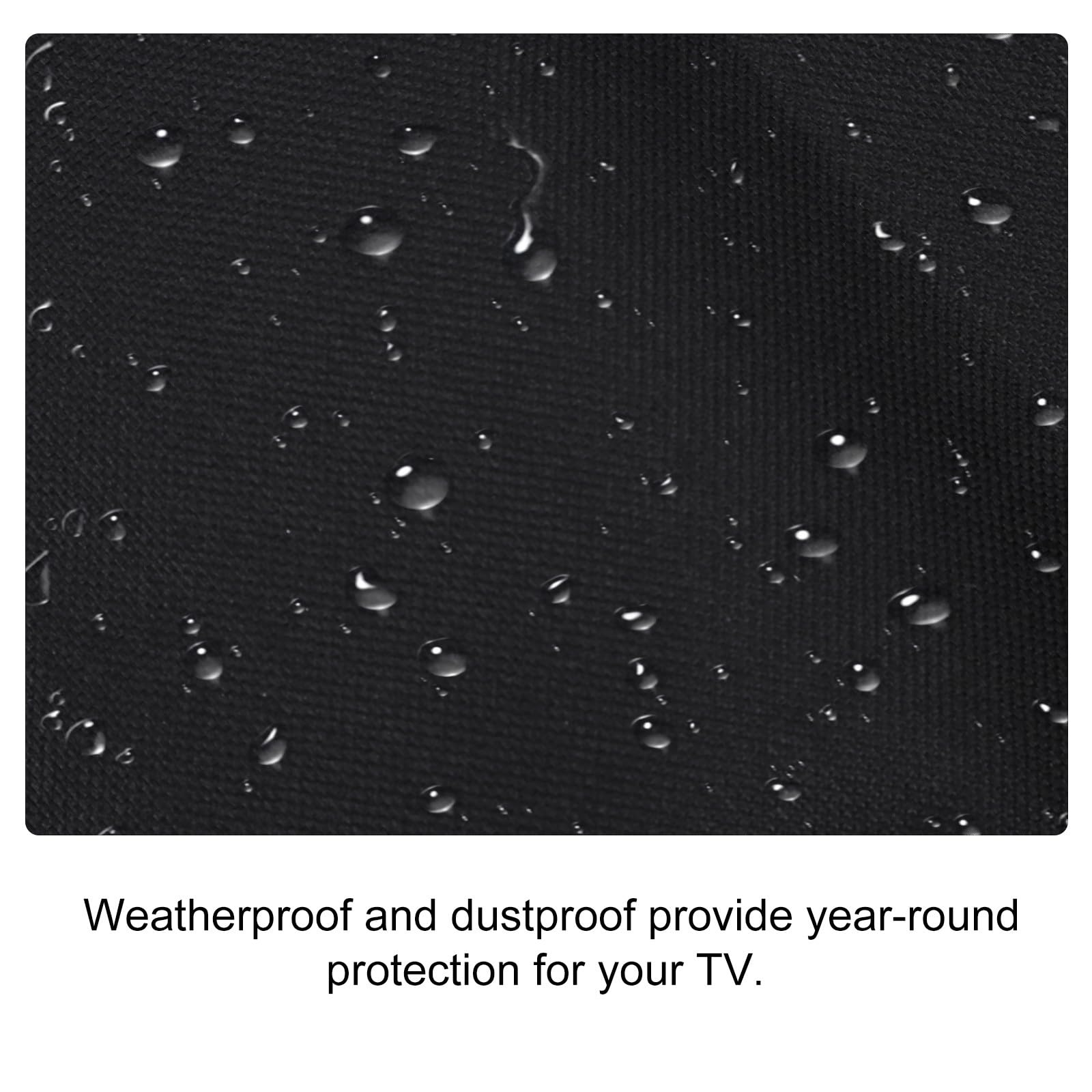 Cabilock Copertura per Televisore Lcd 30-32 Pollici Oxford Resistente alle Intemperie, Protezione Antipolvere e Antipioggia per Tv da Esterno Chiusura Sigillata 360 Gradi