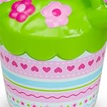 Melissa & Doug Sunny Patch Pretty Petals Flower Watering Can - Pretend Play ToyChild Watering Can, Kids Gardening Set for Ages 3+