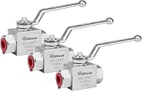 Vista 8 de Válvula de bola hidráulica NPT de 1/2 pulgada no oxidada con mango 7250PSI a prueba de fugas, válvula de bola de alta presión resistente