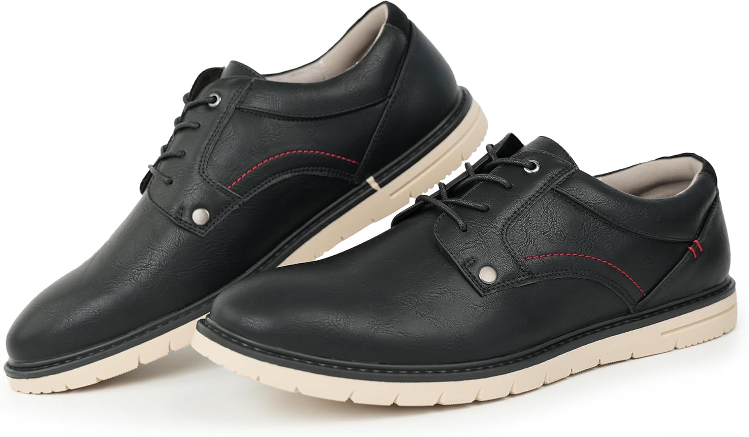 Hawkwell Men's Plus Size Casual Oxfords Shoes Comfortable Business Dress Sneakers US Size 13 14 15 16 17 18 19