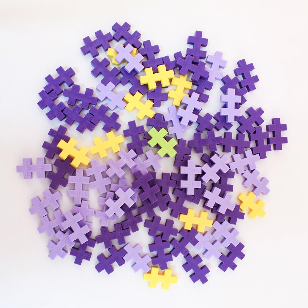 Pile of various colored Plus-Plus pieces