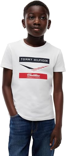 Tommy Hilfiger Camiseta de manga corta Infantil Unisex TH X Cadillac F1 Chevron 