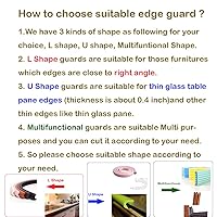 Vista 6 de M2cbridge En forma de L extra grueso para muebles, borde de pared, protector de esquina de escritorio, amortiguador, parachoques de bricolaje, 6.5