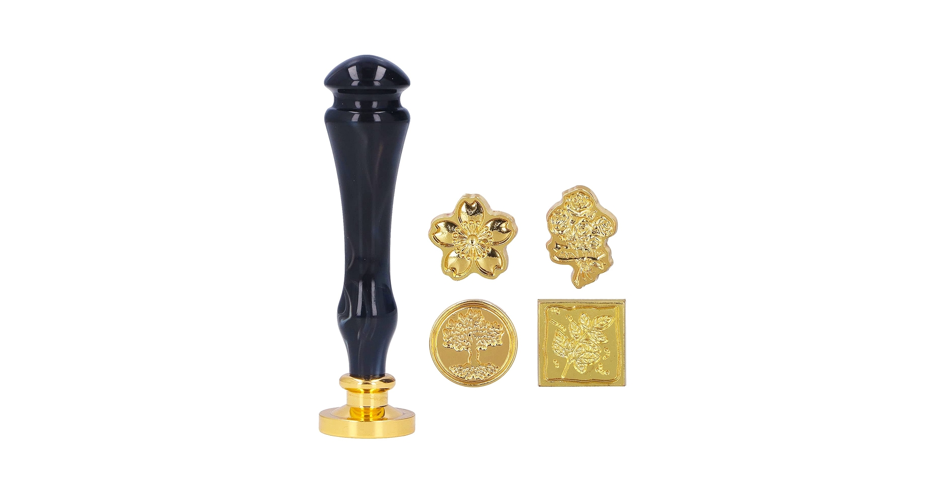 Amazon.co.jp: 蝋印 印鑑セット 取り付け簡単 定番デザイン 蝋印