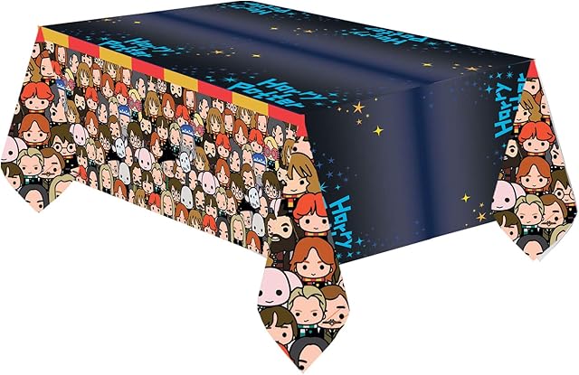 Amscan 9905193 - Harry Potter Birthday Party Plastic Table Cover - 1.8m