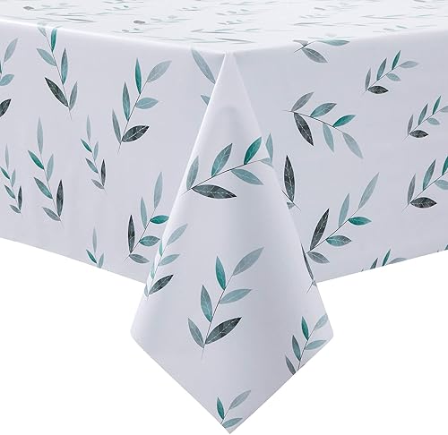 Miniatura 5 de JADD - Mantel rectangular de vinilo 100% resistente al aceite, a prueba de manchas, hecho de cloruro de polivinilo para exteriores, campamento,