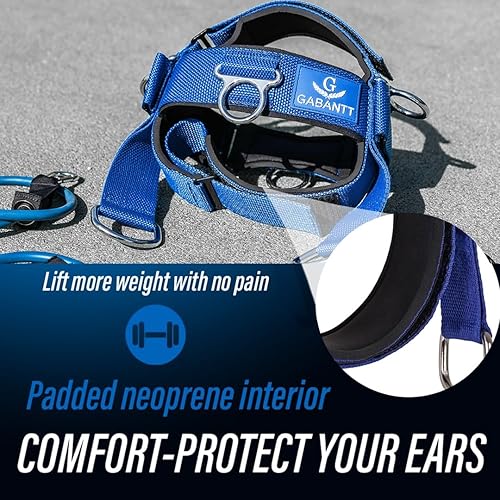 Miniatura 4 de Ejercitador de cuello y entrenador de cuello. Arnés ajustable para levantamiento de pesas, entrenamiento de cuello de 4 vías - Arnés de cabeza para