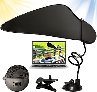 Cubicle Shade – Adjustable Desk Shade for Cubicle to Block Light & Reduce Glare – Portable Cubicle Light Shield and Office Shade to Block Overhead Light – Ideal Laptop Shade for Working Outside