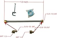 Vista 5 de 15"-28" Quemador de sartén para chimenea de gas Quemador de chimenea de gas Hogueras de gas Quemadores de leña de gas Gas natural y quemador
