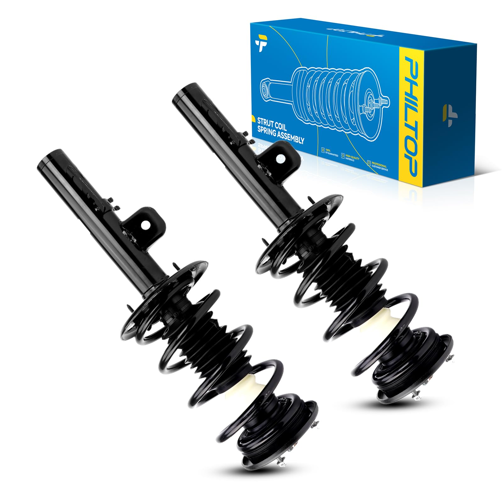PHILTOP 2Pcs Front Strut Assembly for 2010-2012 Flex 3.5L, 2009 Flex