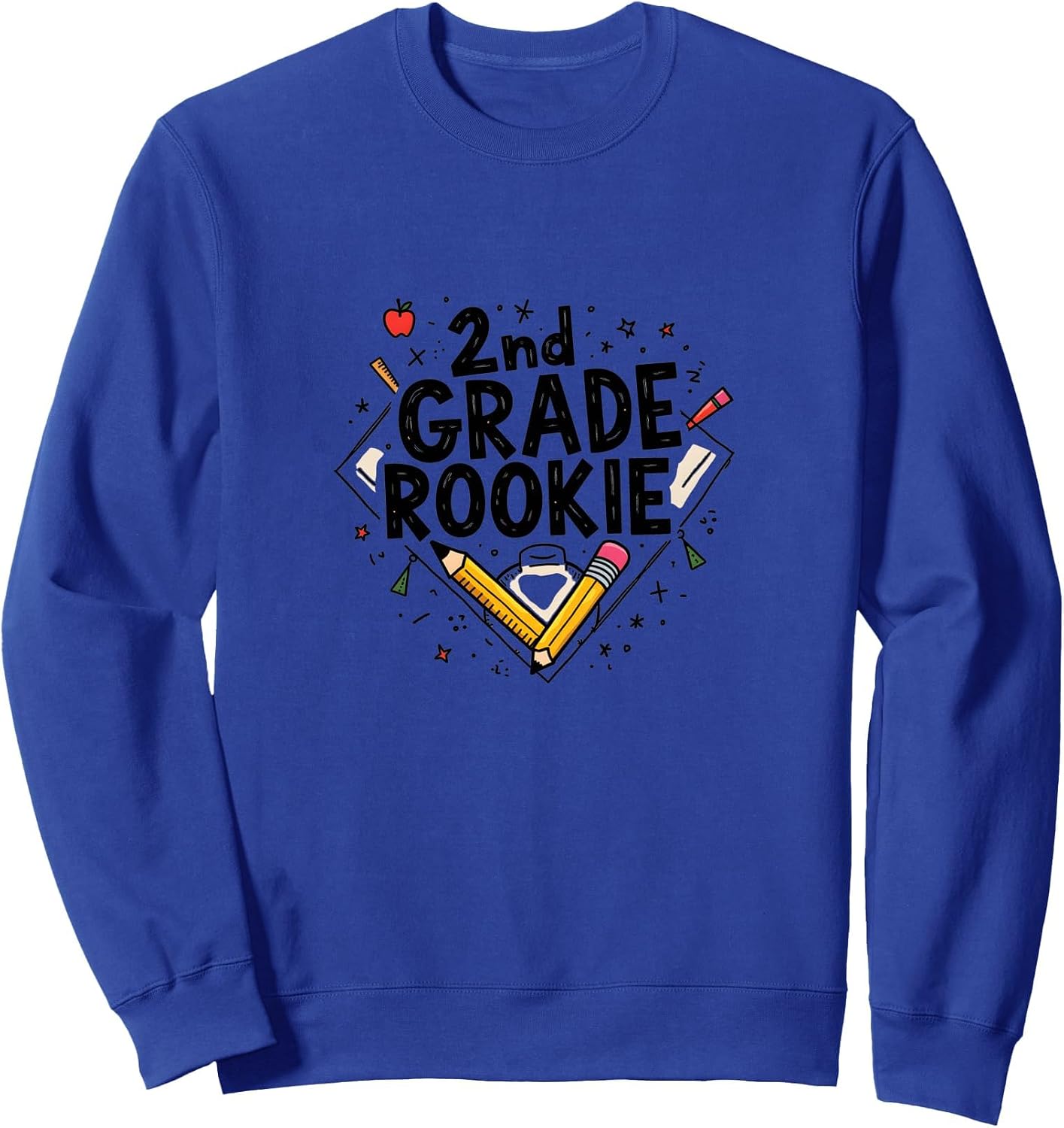 2nd Grade Rookie: Fun School Supplies for New Students Sweatshirt image 5