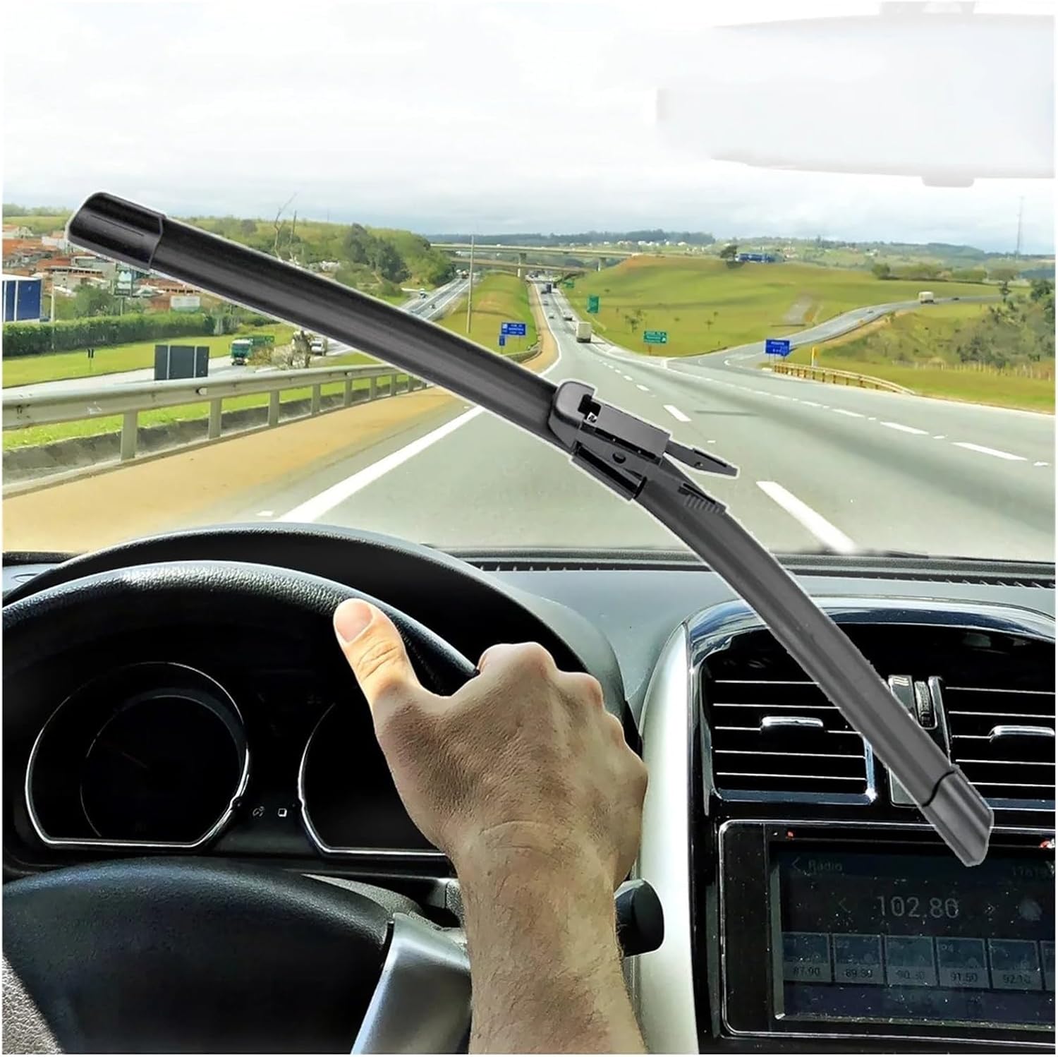 Wiper Refills For Smart For ForTwo W451 2007 2008 2009 2010 2011 2012 2013 2014 Front Wiper 23"+21"