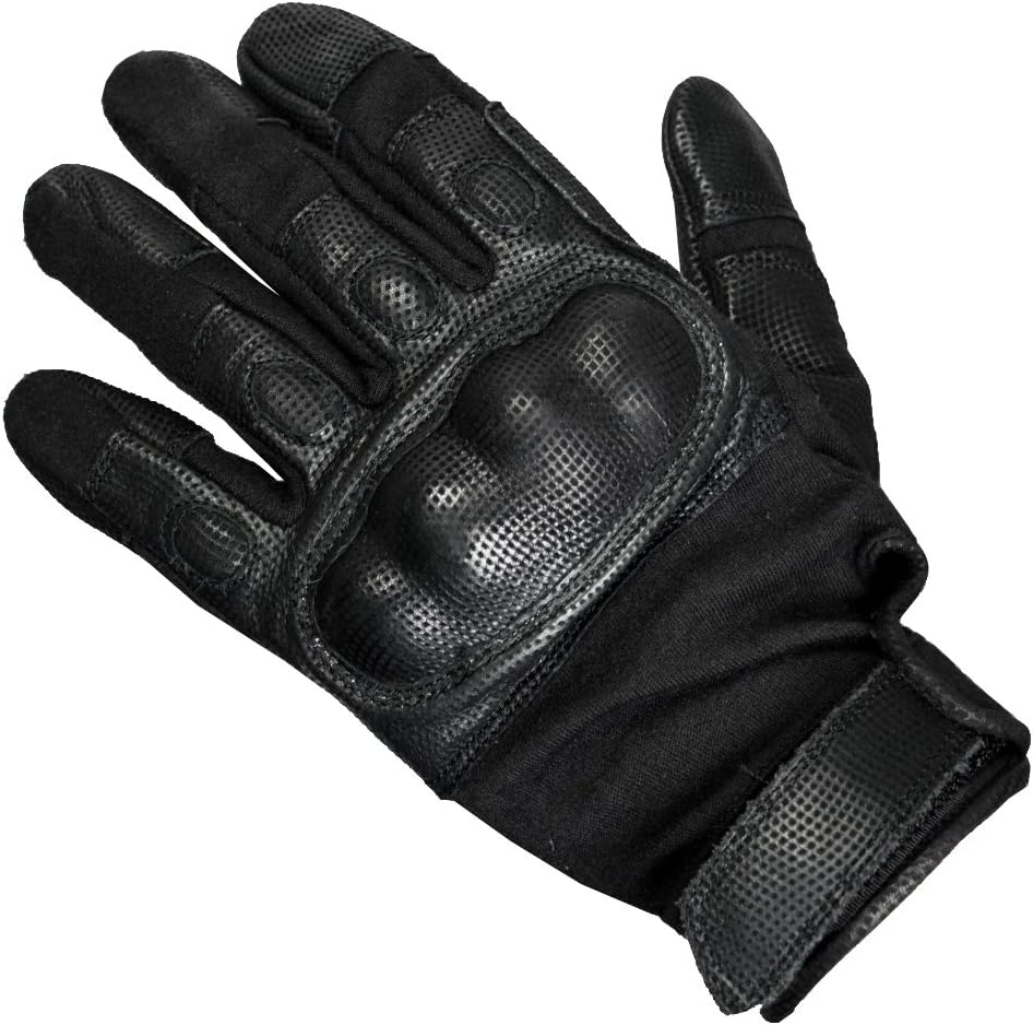 Black Nomex Tactical Hard Knuckle Gloves Tactical Glove (Medium)