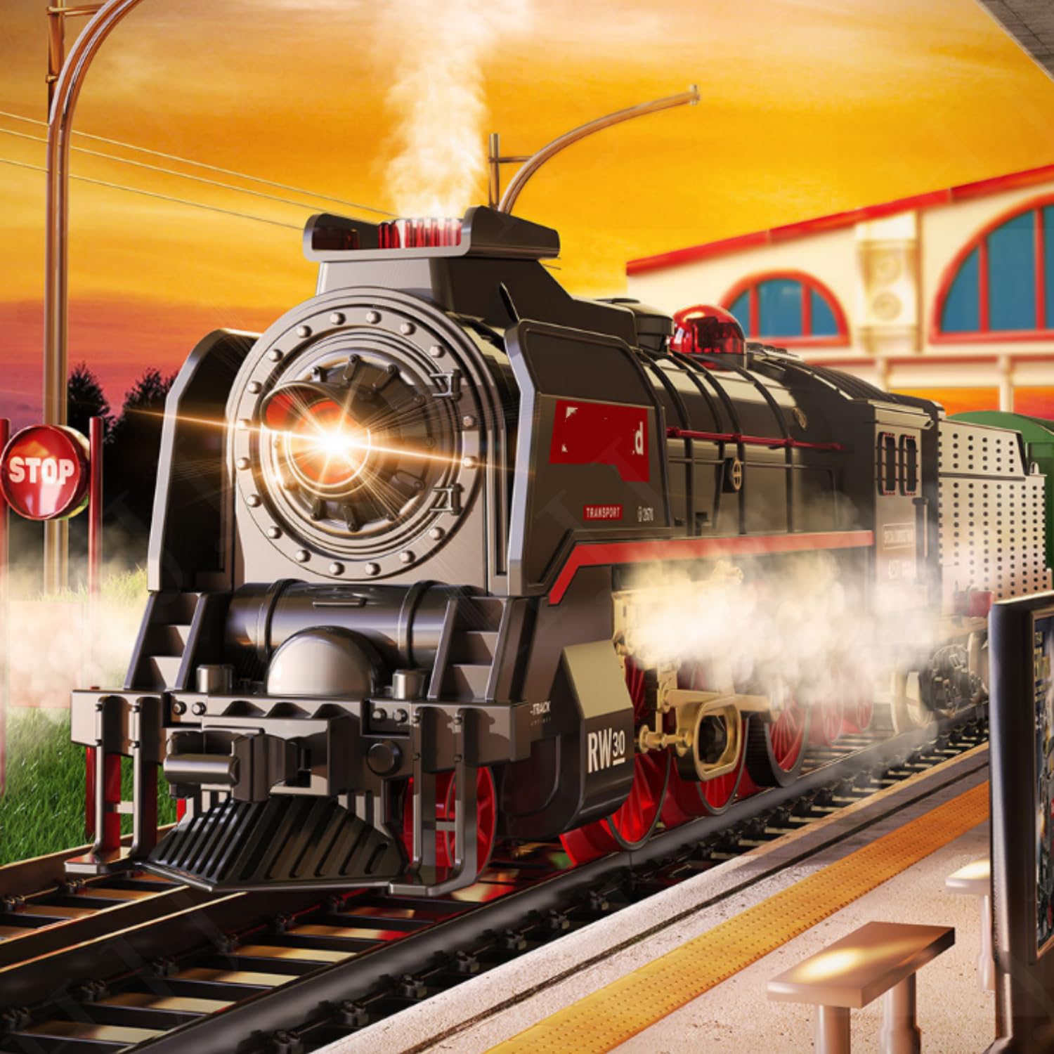 蒸気機関車等カード 8枚セット Amazon.co.jp: HJJ 蒸気機関車トレインセット、電池式列車、模型列車