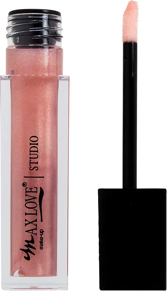 Max Love Lip Volumoso Cor 9 - Gloss Volumoso, Lip Plumper, Hidratante, Nude Rosado, Confortável
