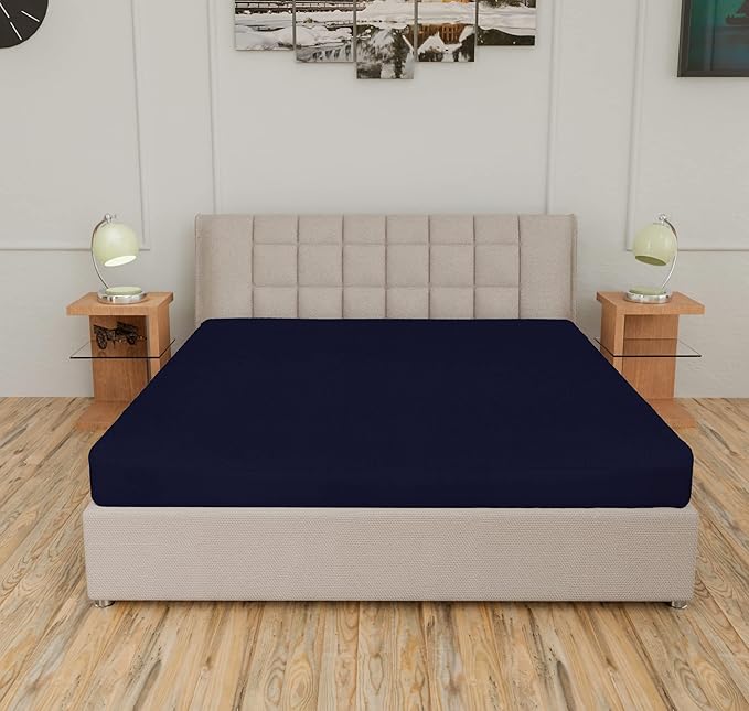 Curious Lifestyle Ultra Soft Waterproof Terry Cloth Fitted Mattress Protector King Size/Water Resistant Breathable Ultra Soft Mattress Cover (72 x 78 inch / 6 x 6.5 ft)