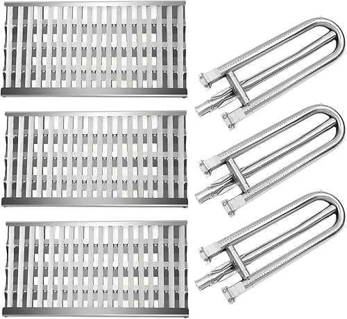 Kit de repuesto para quemador de tubo de parrilla para barbacoa, bandeja radiante y varilla de cerámica, para Charmglow, DCS, parrilla de gas DCS