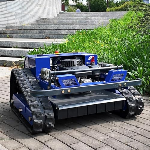9HP Hybrid Zero Turn Remote Lawn Mower, 55cm Deck, 2-15cm Electric Height, 45° Slope, Brushless Motor, Self-Developed Circuit, Tracked Mower for Orchard & Estate
