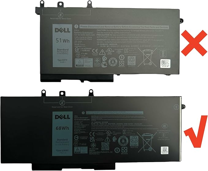 Batería SANISI GJKNX 7.6V 68Wh 4 Celdas para Laptop miniatura 5