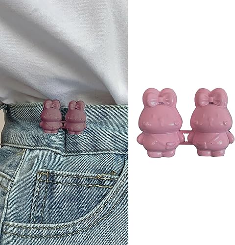 Miniatura 8 de Pines de botón de jeans, botón de mezclilla de flores desmontable para jeans sueltos, botones ajustables sin costura, clips para pantalones de