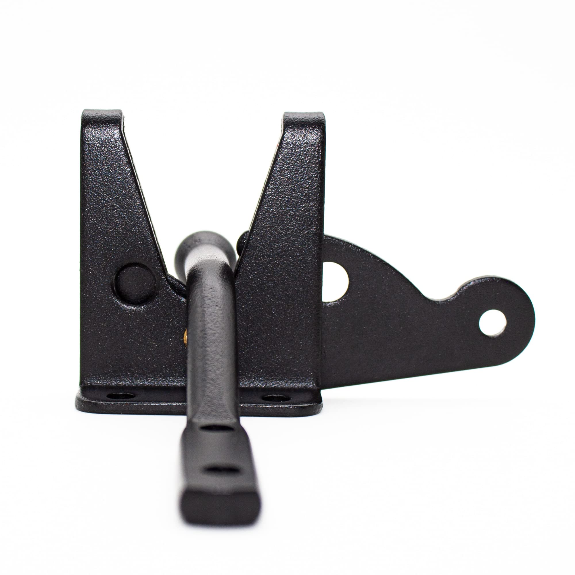 DOJA Barcelona | Serratura per Cancello da Giardino | Chiavistello Porta Nero | 48x38x58 mm | Chiavistello nero in Zinco Galvanizzato | Catenaccio Chiavistello per Porte di Legno, Serratura giardino..