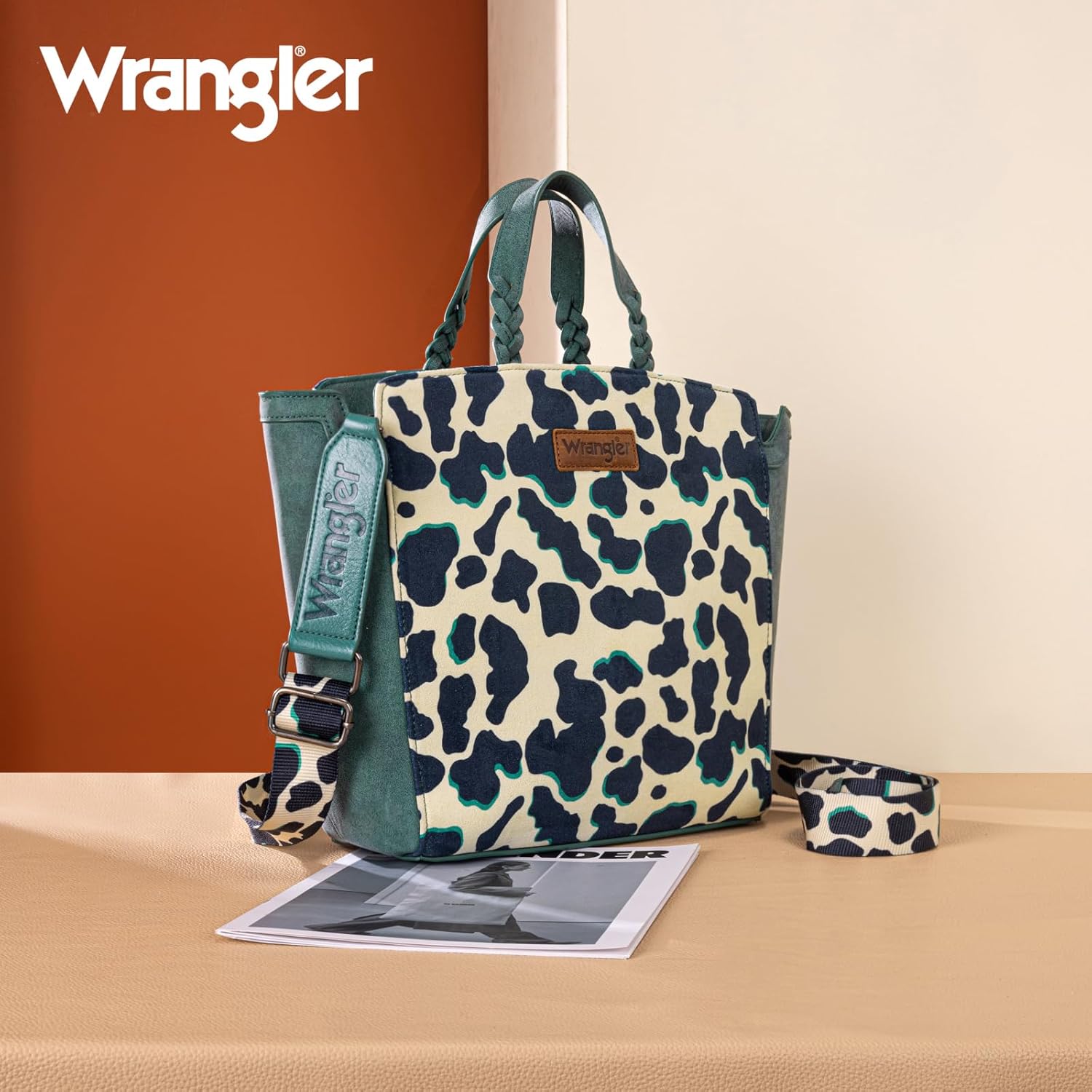 Wrangler Purse for Women Animal Print Crossbody Bags Top-Handle Shoulder Bag for Everyday Travel Casual Use