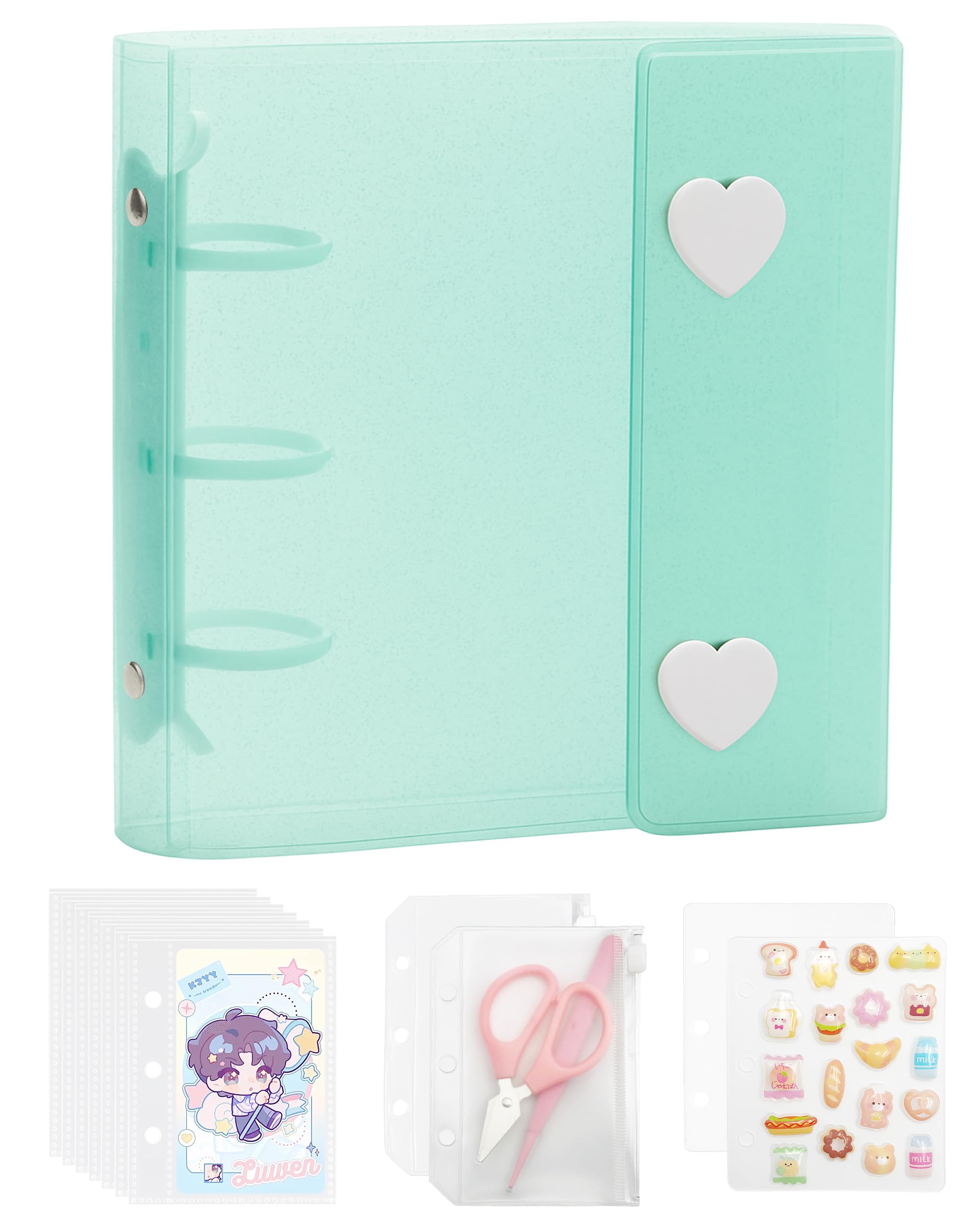 Amazon.co.jp: GOKEI シール帳 プラバン ミニ バインダー 透明 A8