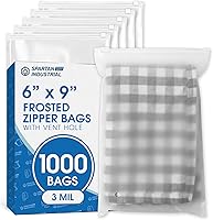 Vista 17 de Spartan Industrial - 9 x 12 pulgadas (100 unidades) Bolsas de plástico esmeriladas con cierre de cremallera de 3 mil con cierre resellable