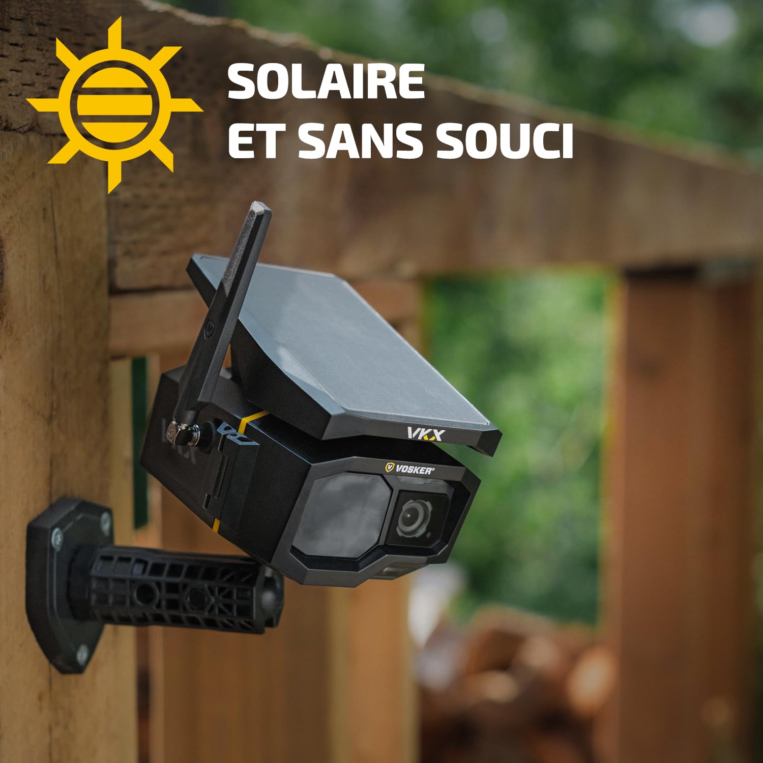 Camera Surveillance Extérieure sans Fil 4G Solaire sans WiFi - Vosker VKX