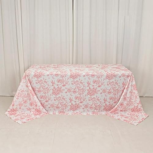 Vista 175 de Efavormart - Mantel rectangular, 60 x 102 pulgadas, resistente a las manchas y a las arrugas, lavable, mantel decorativo oblongo de tela de Amatista