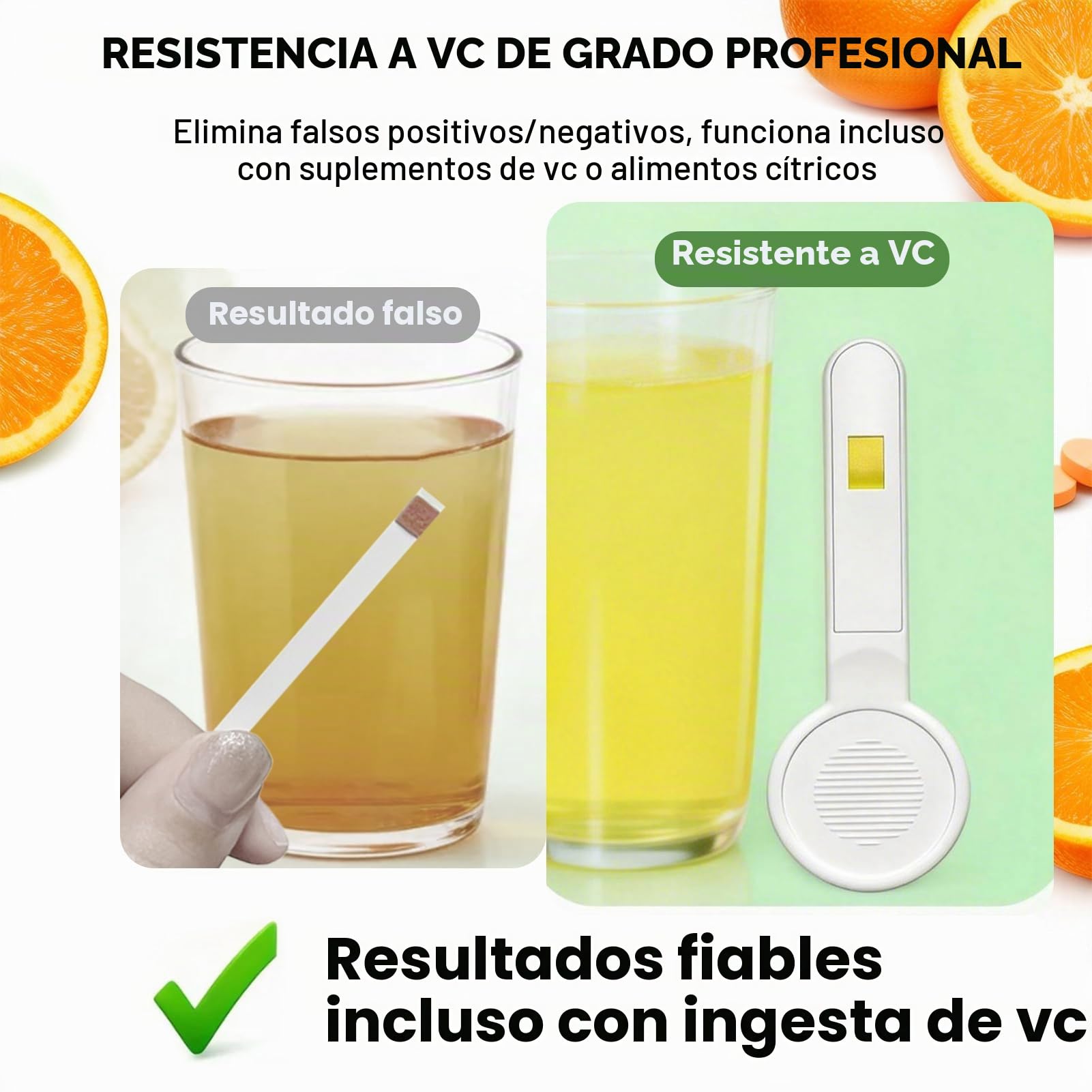 Homcocie Tiras Reactivas pH Femenino, 5 tiras empaquetadas con un mango seguro, pH 4,0-8,0, alta precisión con capacidad interferencia anti-VC, equilibrio exacto de ácidos y bases