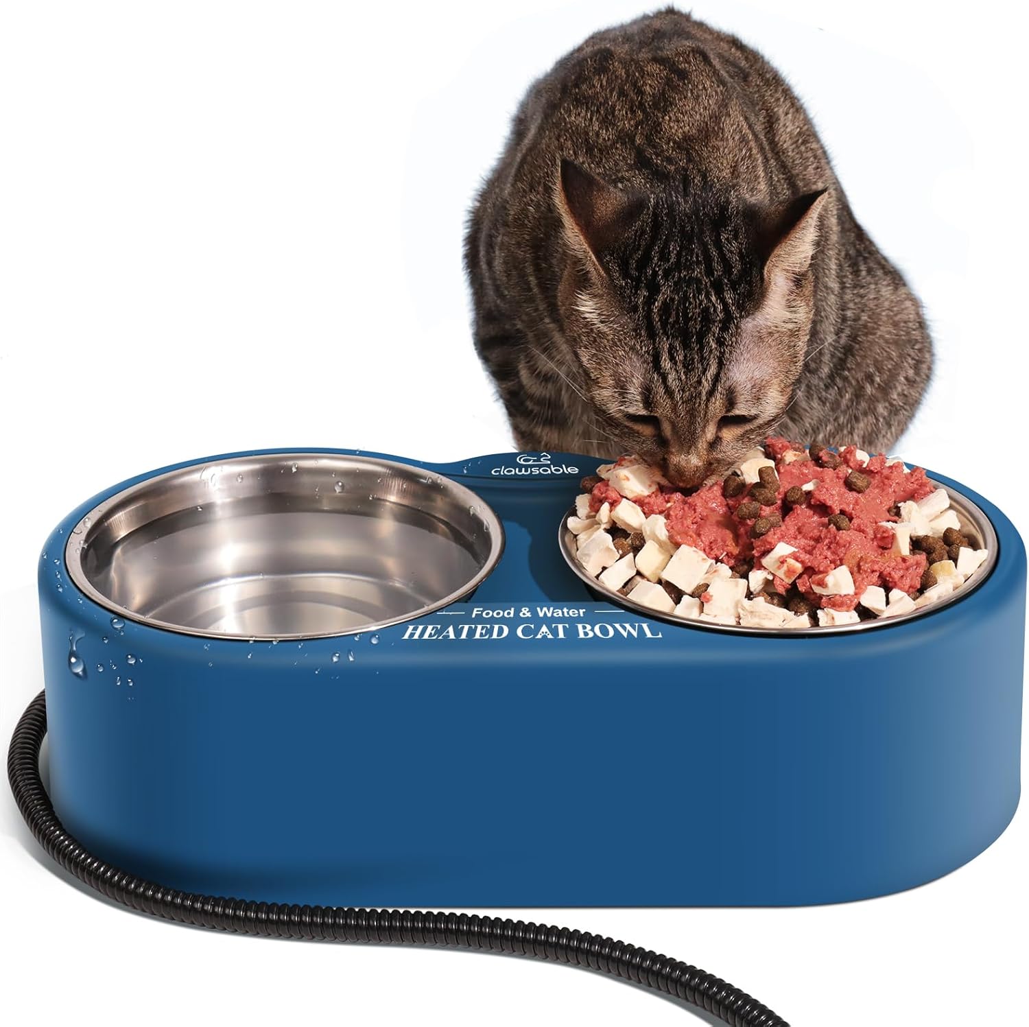 Amazon.com : Outdoor Heated Cat Bowl Large Capacity Heated Water Bowl ...