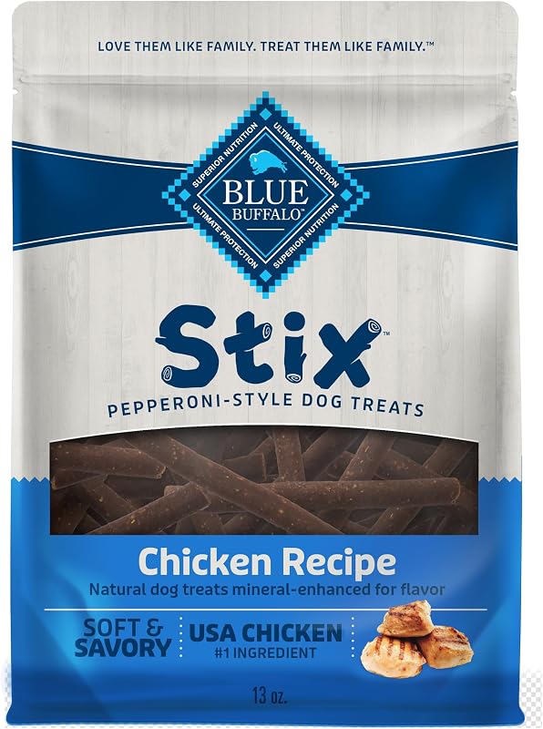 Petisco para Cães BLUE Stix Sabor Frango Estilo Pepperoni Blue Buffalo 386 g