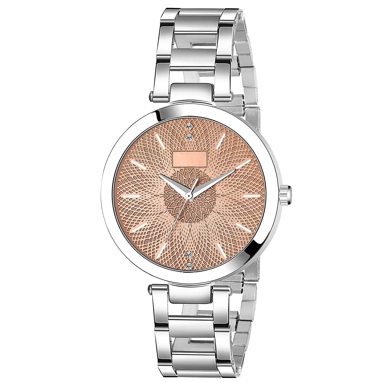 Watch City Watch for Girl and Female | Women | Ladies Analogue Dial Womens Watch, Club Watches for Women and Girl Stainless Steel Belt Gift for Girl Friends | Wife |Sister|Silver Brown (B0BNVFXLP4) Amazon Price History, Amazon Price Tracker